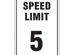 SPEED LIMIT 5 SIGNS